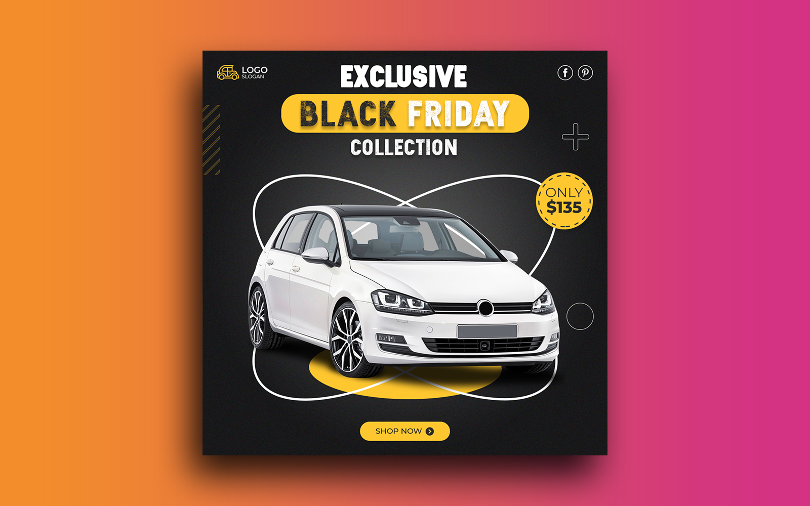 Car Sale social media post template