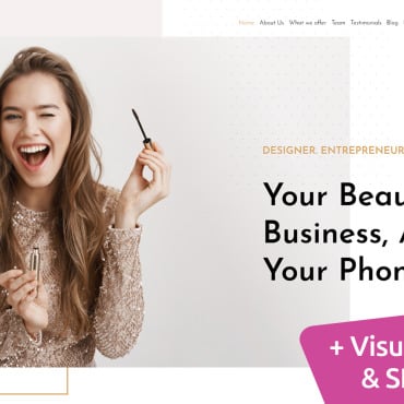 Social Influencer Landing Page Templates 190732