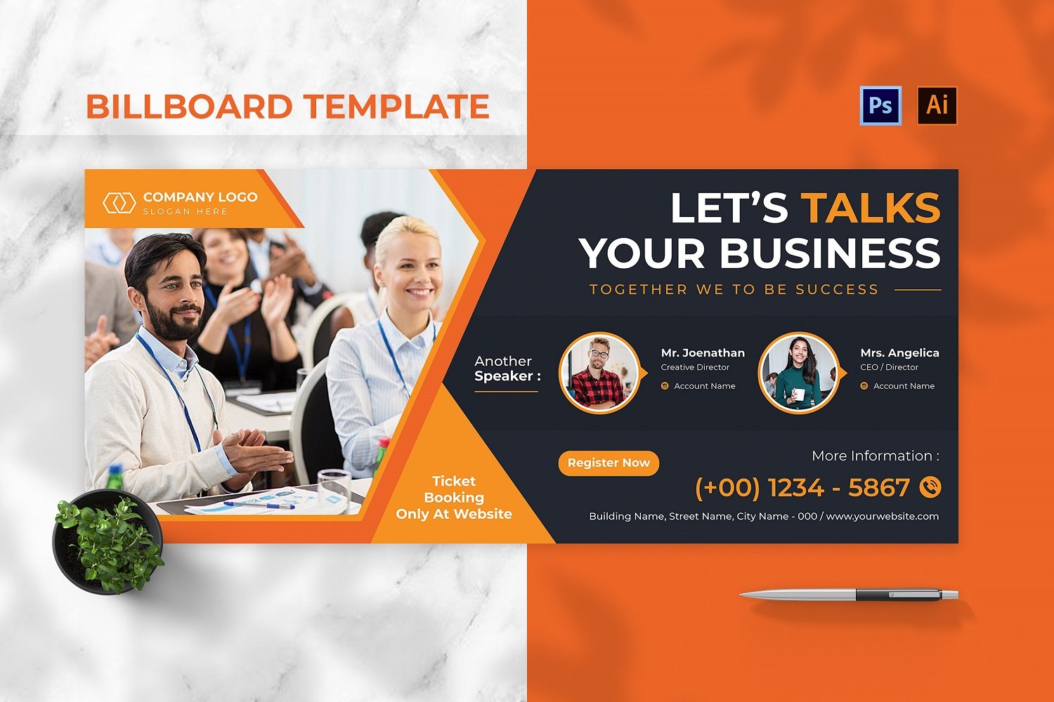 Business Talks Billboard Landscape