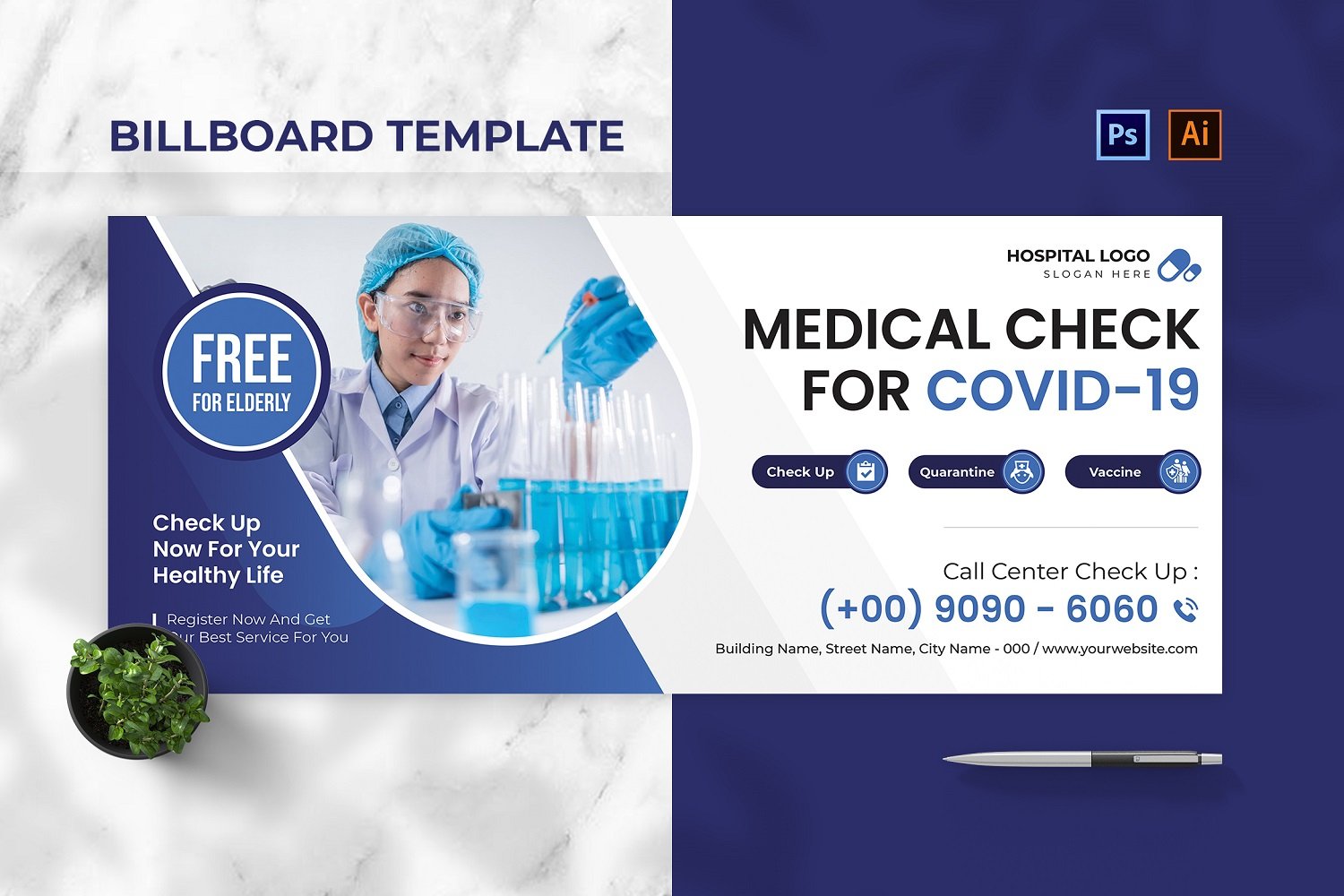 Covid-19 Vaccine Billboard Landscape