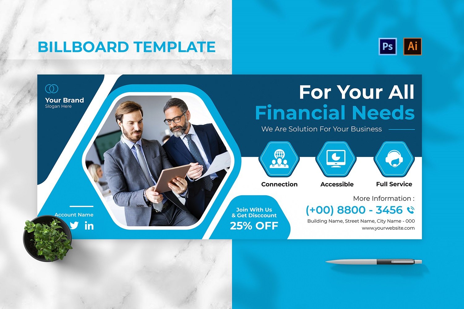 Financial Solution Billboard Landscape