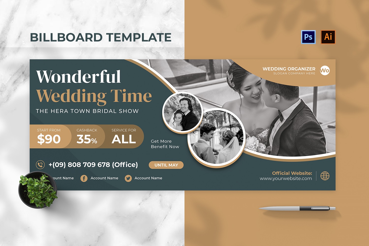 Wedding Organizer Billboard Landscape