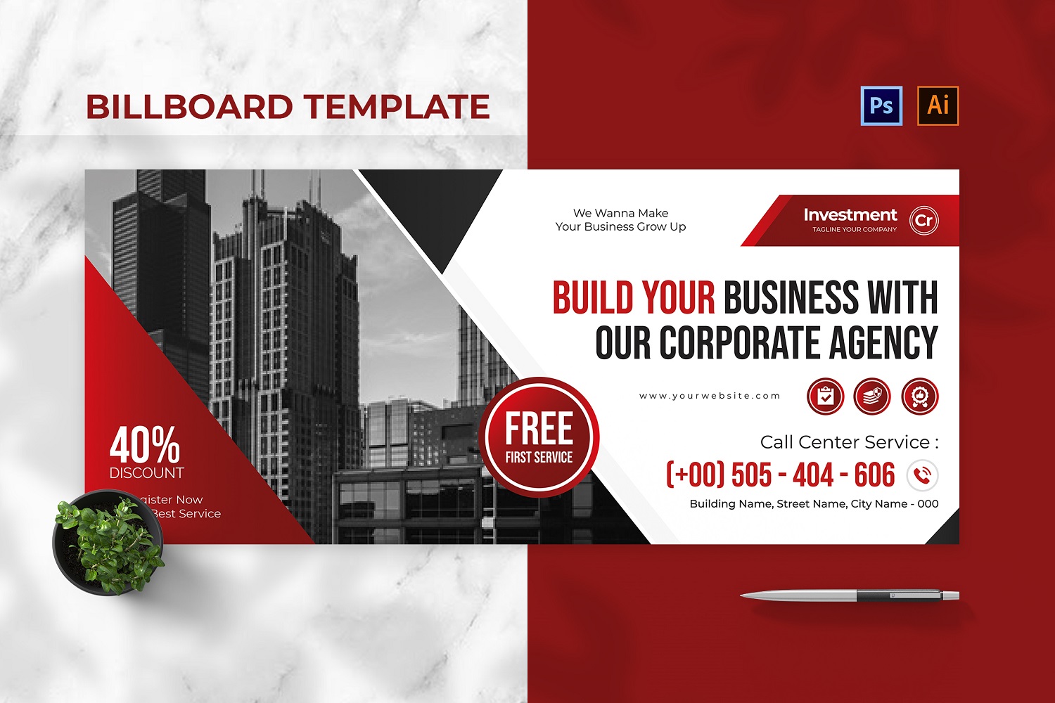 Corporate Agency Billboard Landscape