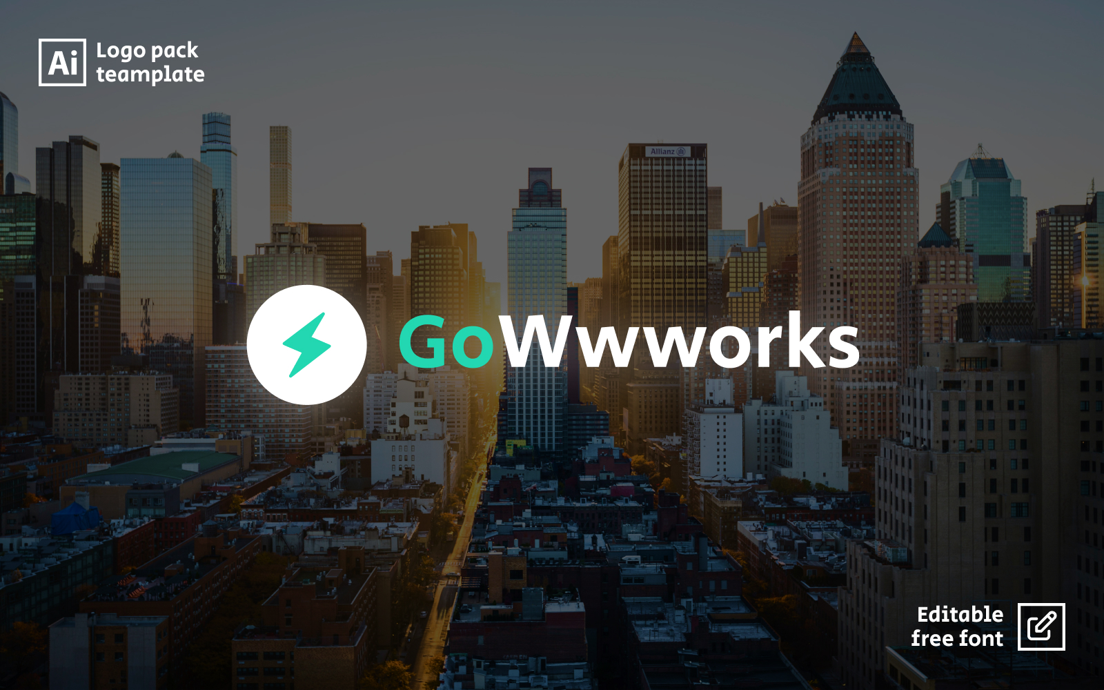 GoWwworks – Minimal Employment Agency Logo Template