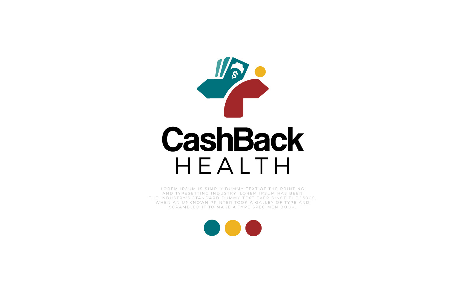 Cash Back Health Logo Template
