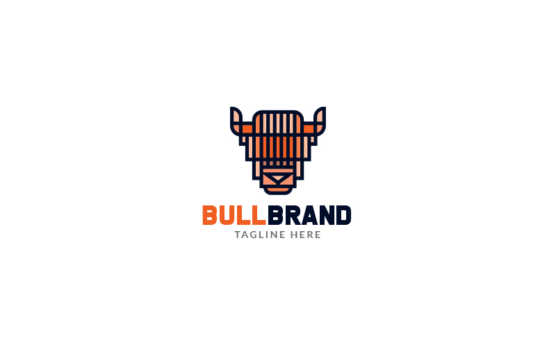 Abstract Bull Brand Logo Template