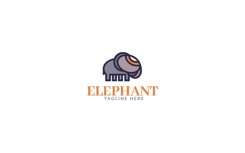 Elephant Land Logo Template Design