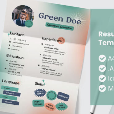 Template Adobe Resume Templates 190969