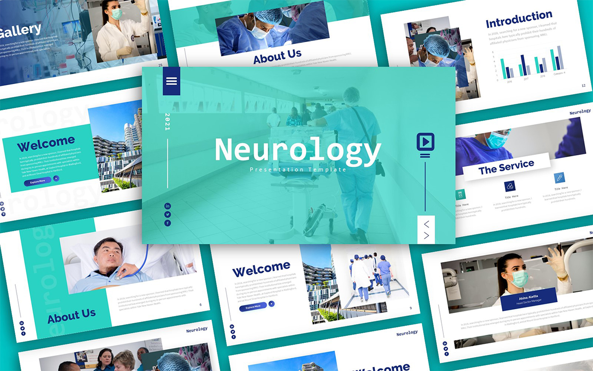 Neurology Medical Presentation PowerPoint Template
