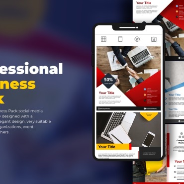 Mediainstagramfacebookcreativebusinessorganizationprofessionalfeedstorydesignmodernminimalist  PowerPoint Templates 191060