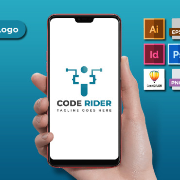 Rider Code Logo Templates 191074