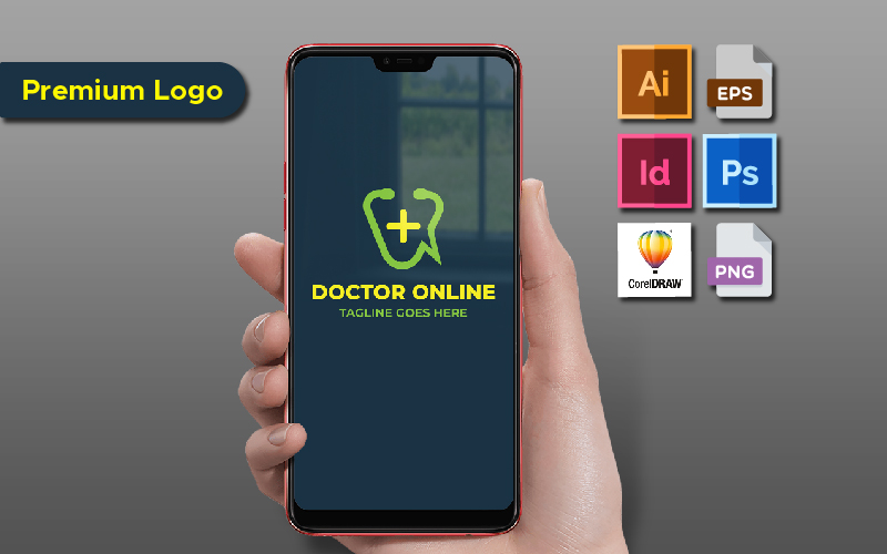 Doctor Online Logo Template