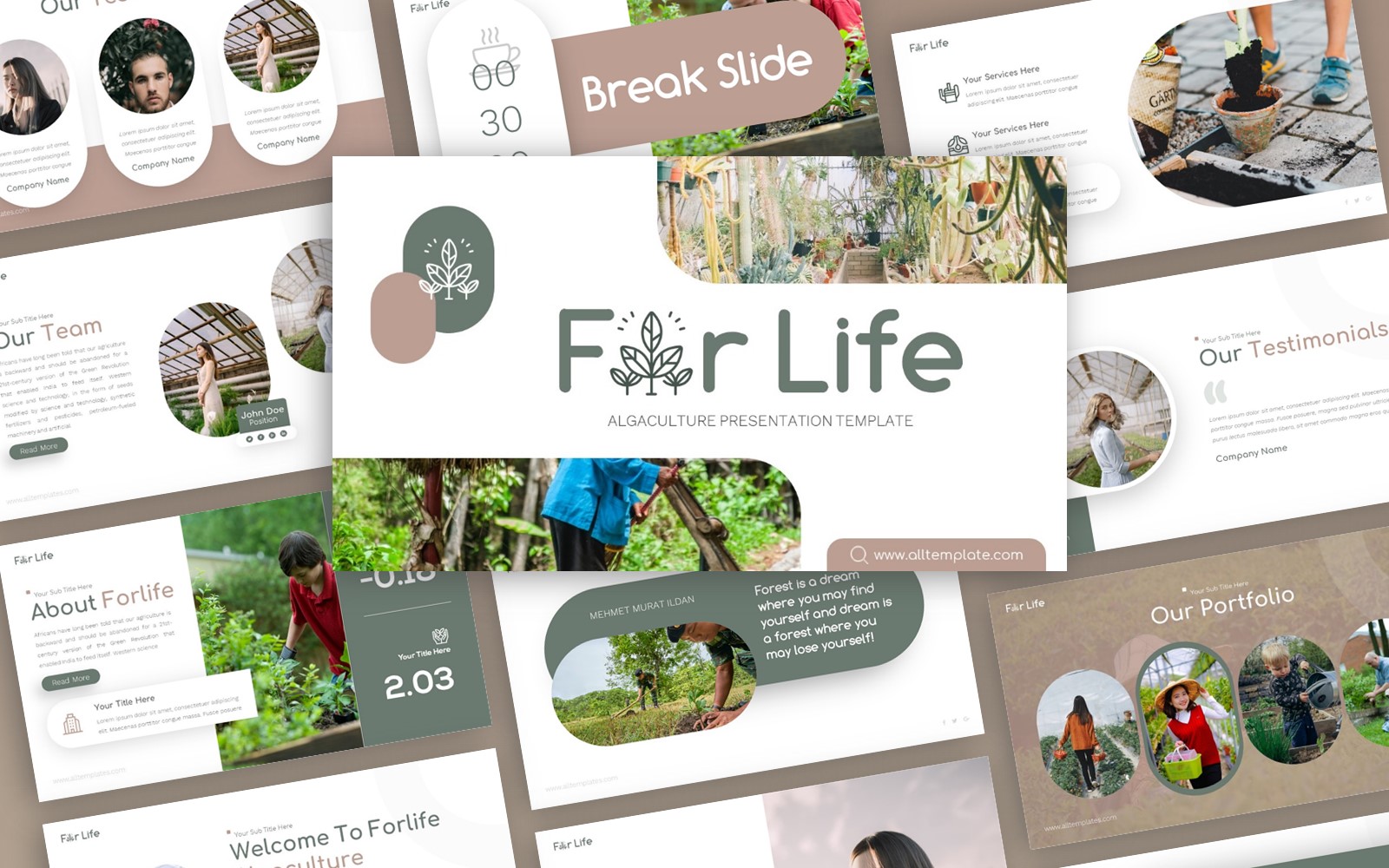 Forlife - Algaculture Multipurpose PowerPoint Template