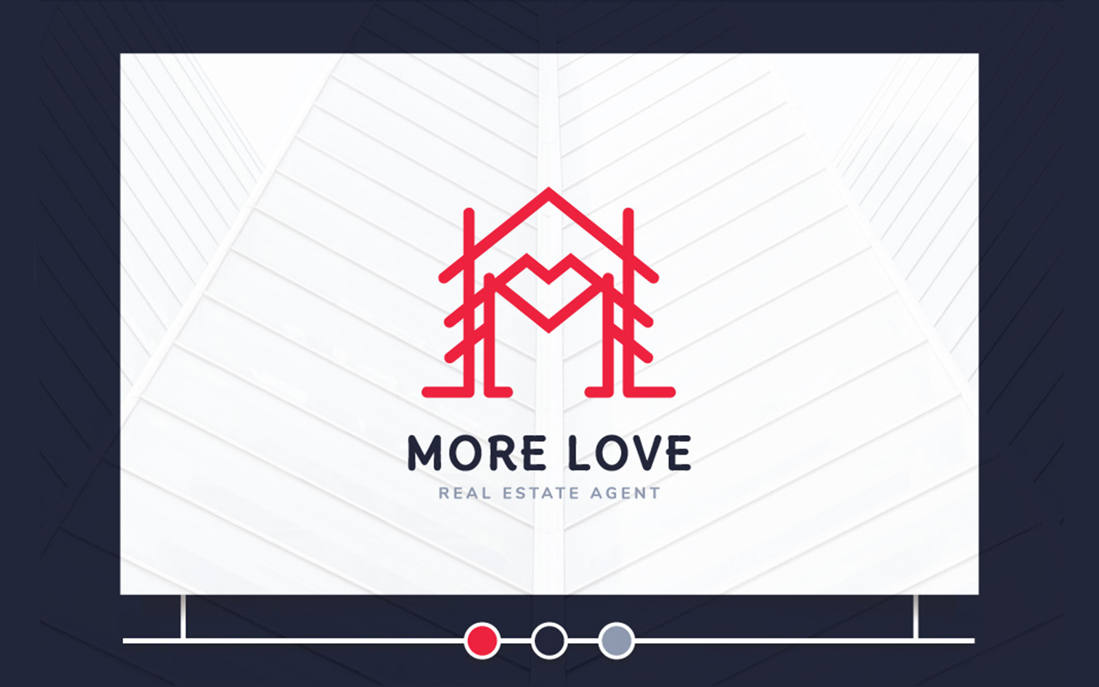 Creative Line Vector Home With Love Heart Shape And M Letter Logo template