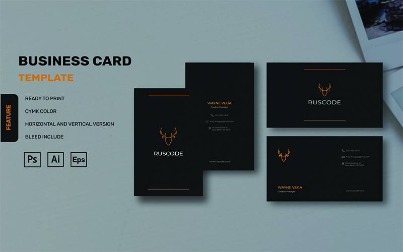 Ruscode - Business Card Template