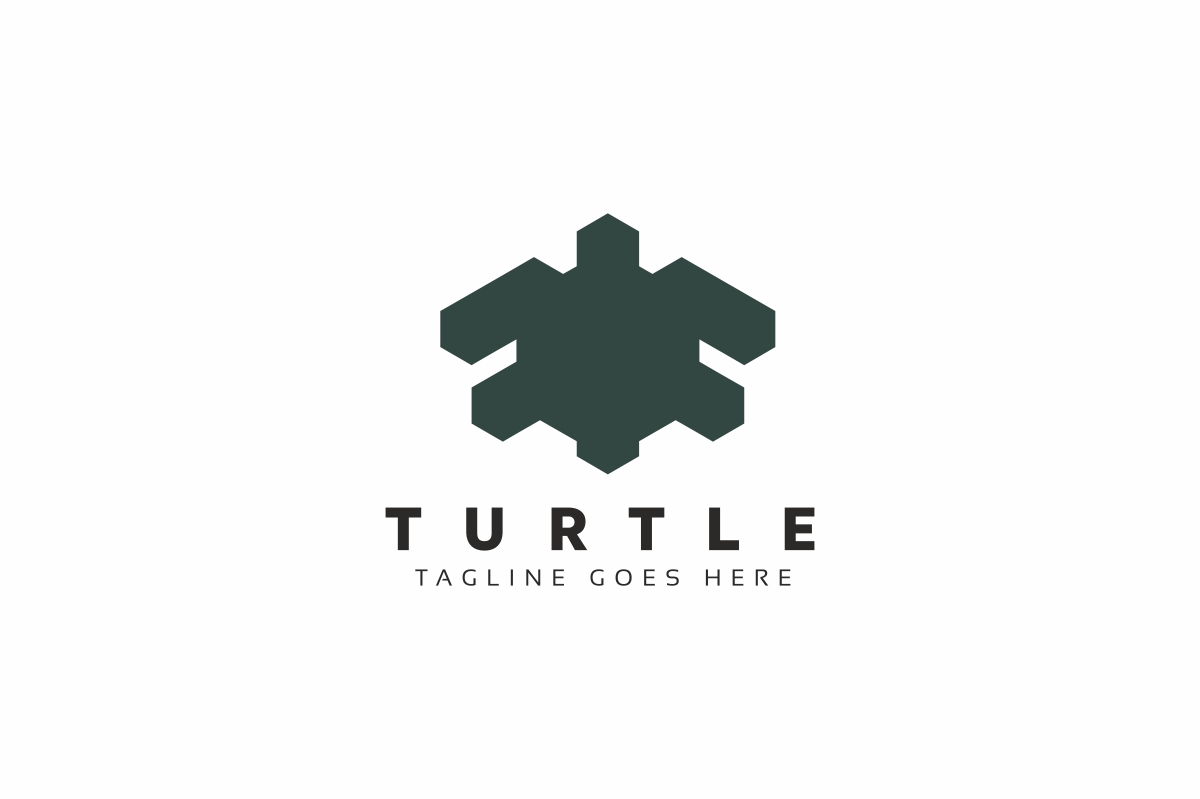 Turtle Black Logo Template
