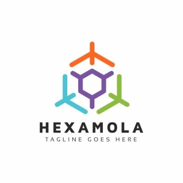 And Whiteblueboxchemistrycleanconstructioncubeflathexagonhexagonalinternetmediamodernmoleculeproductprofessionalprogrammerrectangle Logo Templates 191540