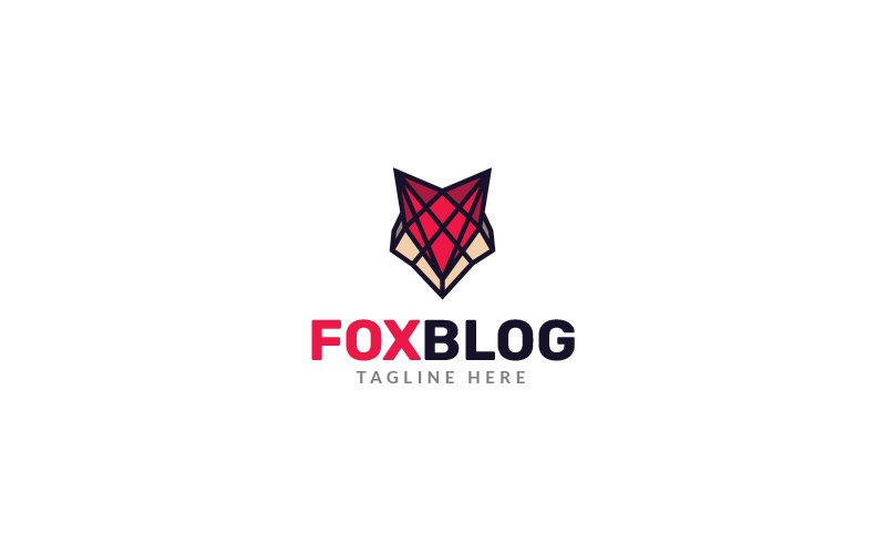 Fox Blog Logo Design Template