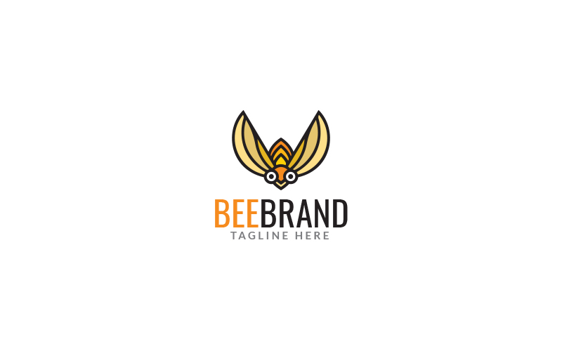 Bee Brand Logo Design Template