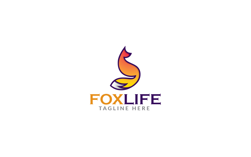 Fox Life Logo Design Template