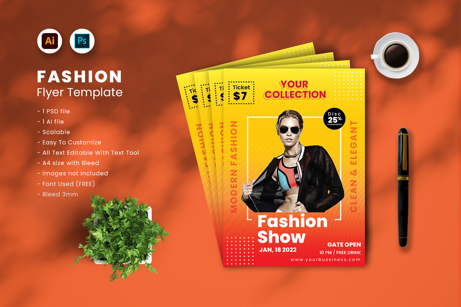 Fashion Flyer Template vol.34