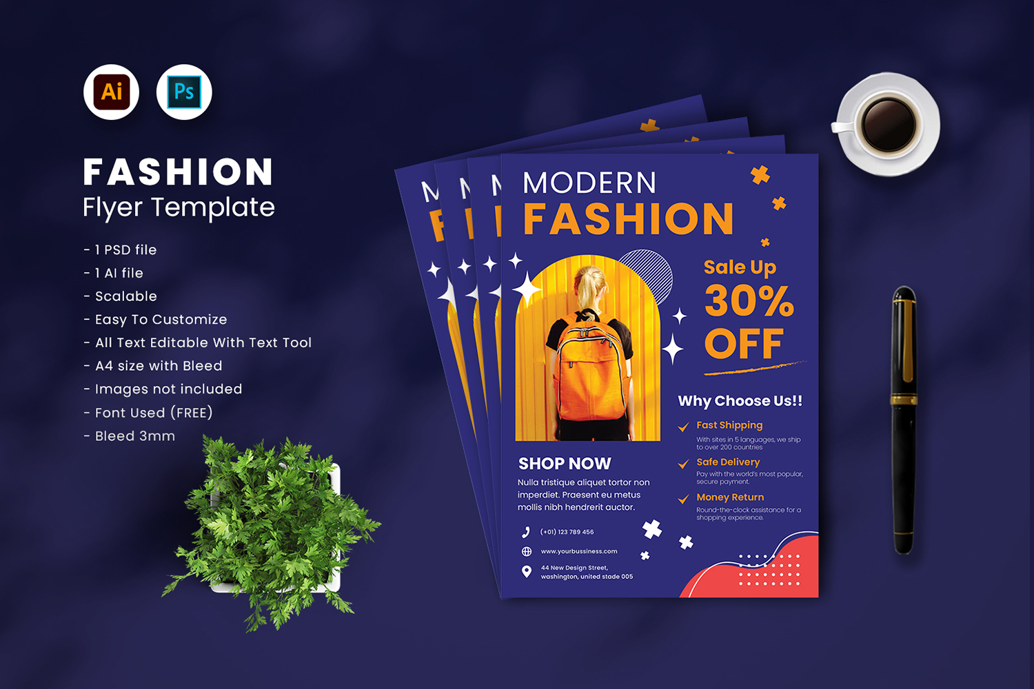 Fashion Flyer Template vol.38
