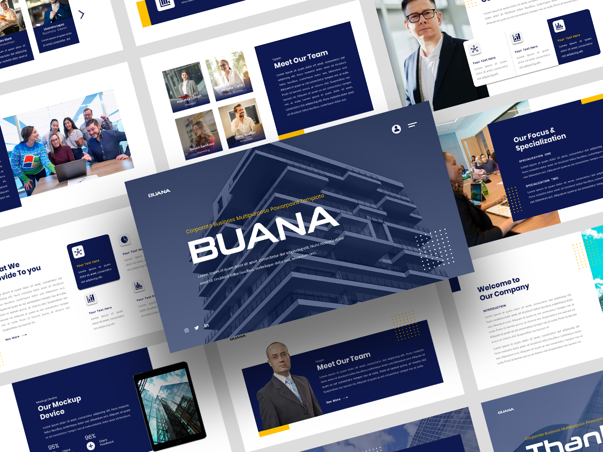 Buana - Company Profile Google Slides Template