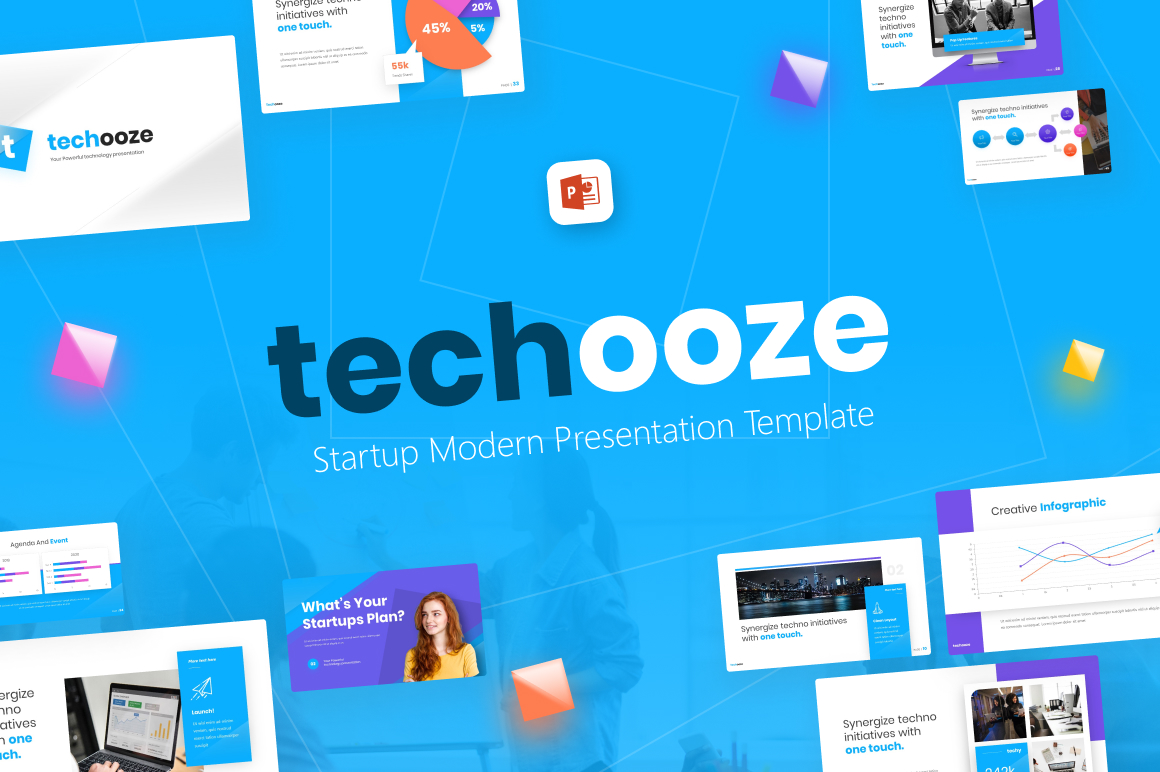 Techooze Startup Modern PowerPoint Template