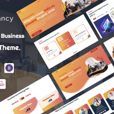 Template Agency Responsive Website Templates 191859