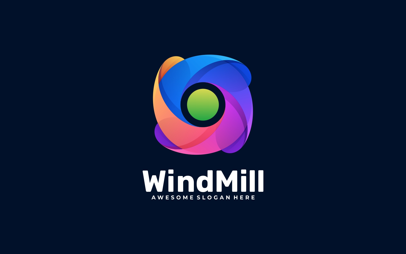 Windmill Gradient Colorful Logo