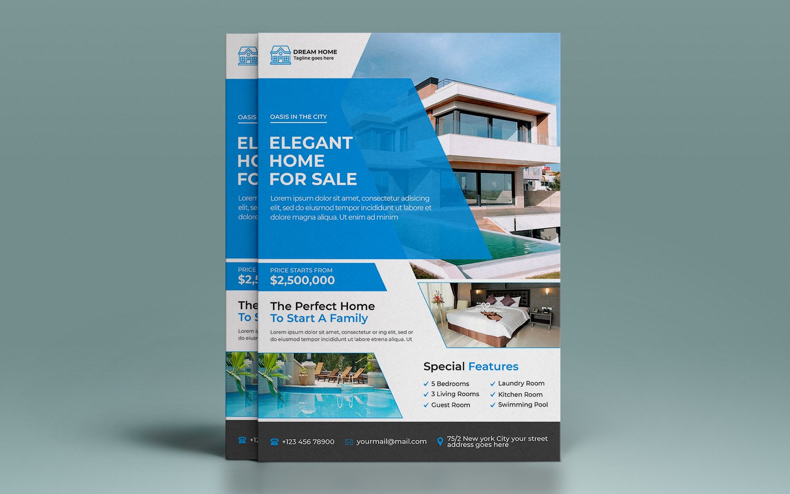 Elegant Real Estate Flyer Template