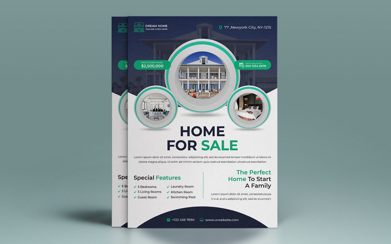 Real Estate Modern Flyer Design Template