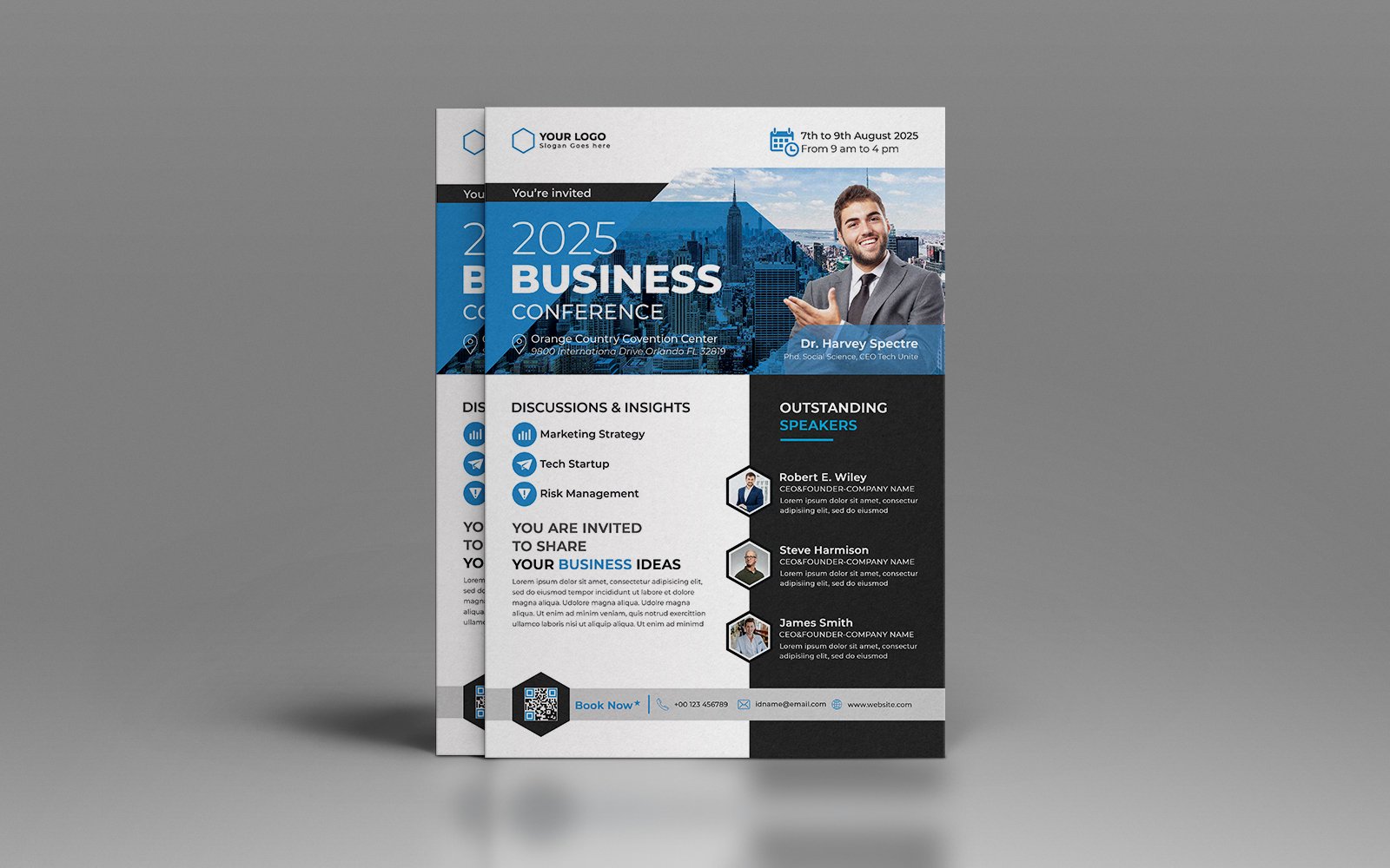 Corporate Annual Conference Flyer Template