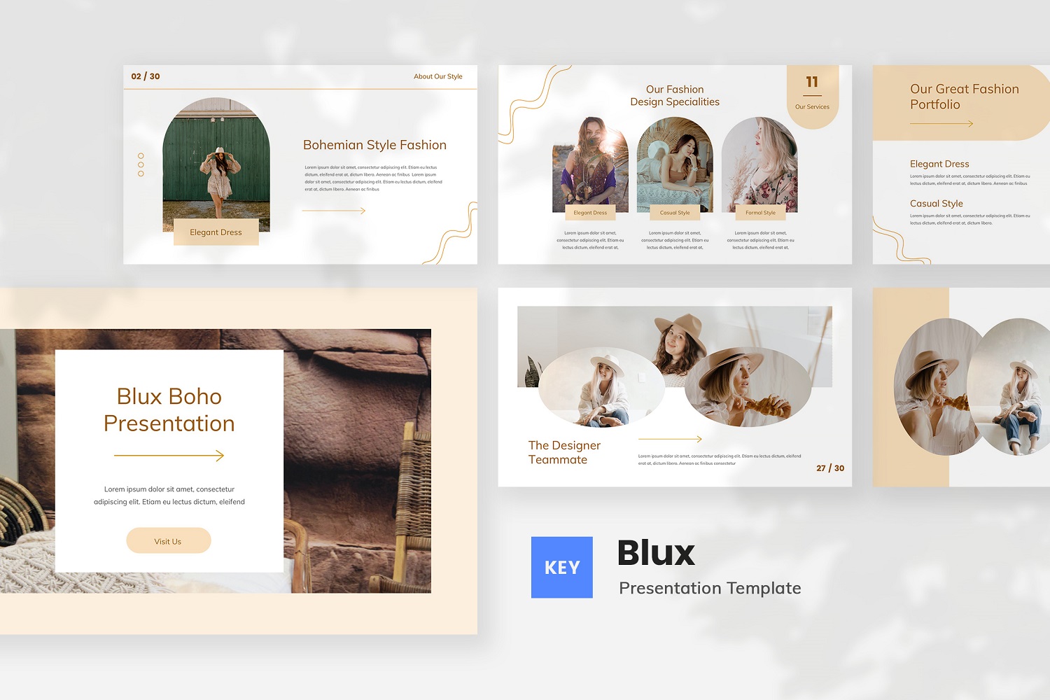 Blux - Bohemian Style Keynote Template