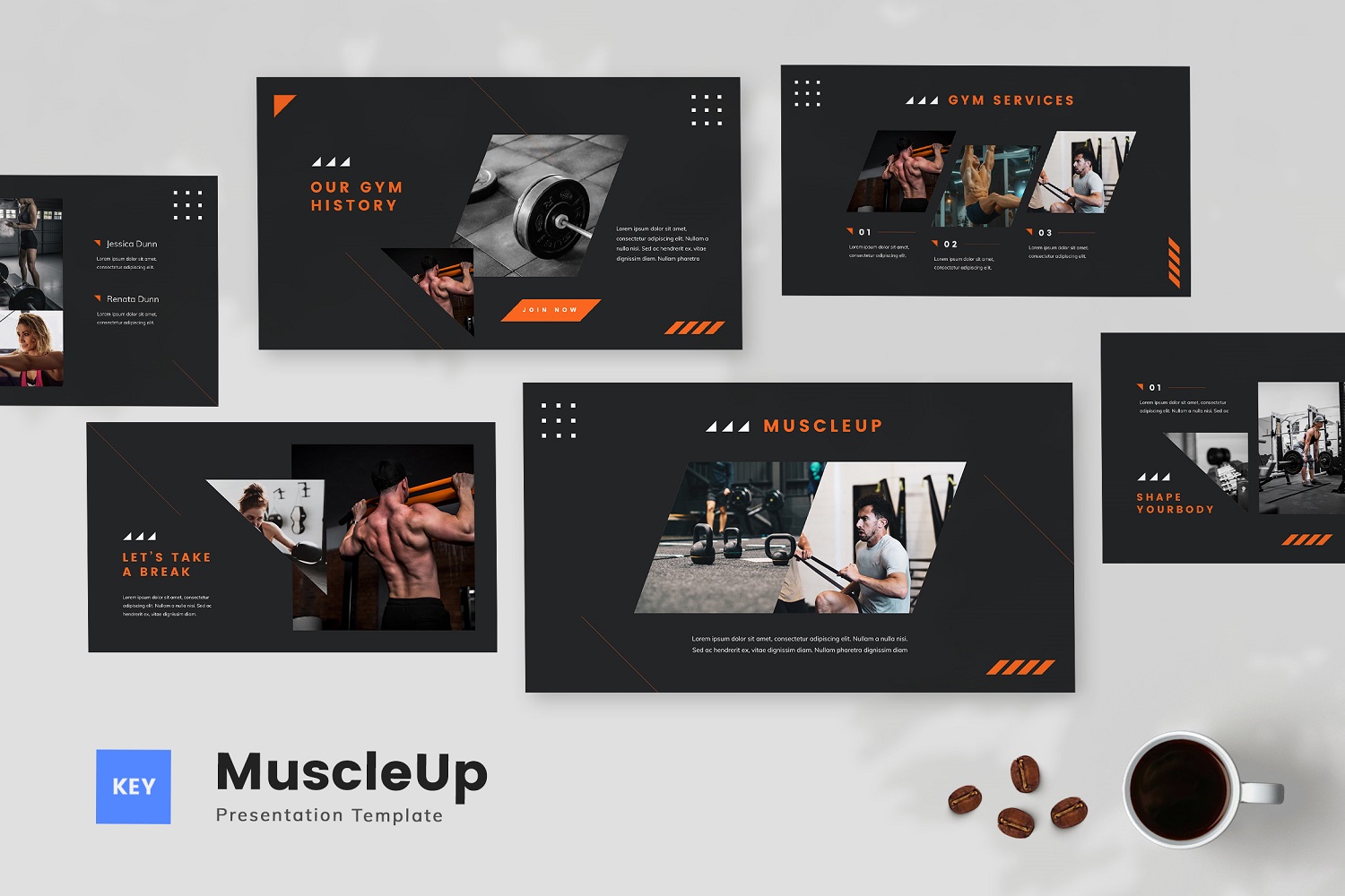 MuscleUp - Gym Keynote Template