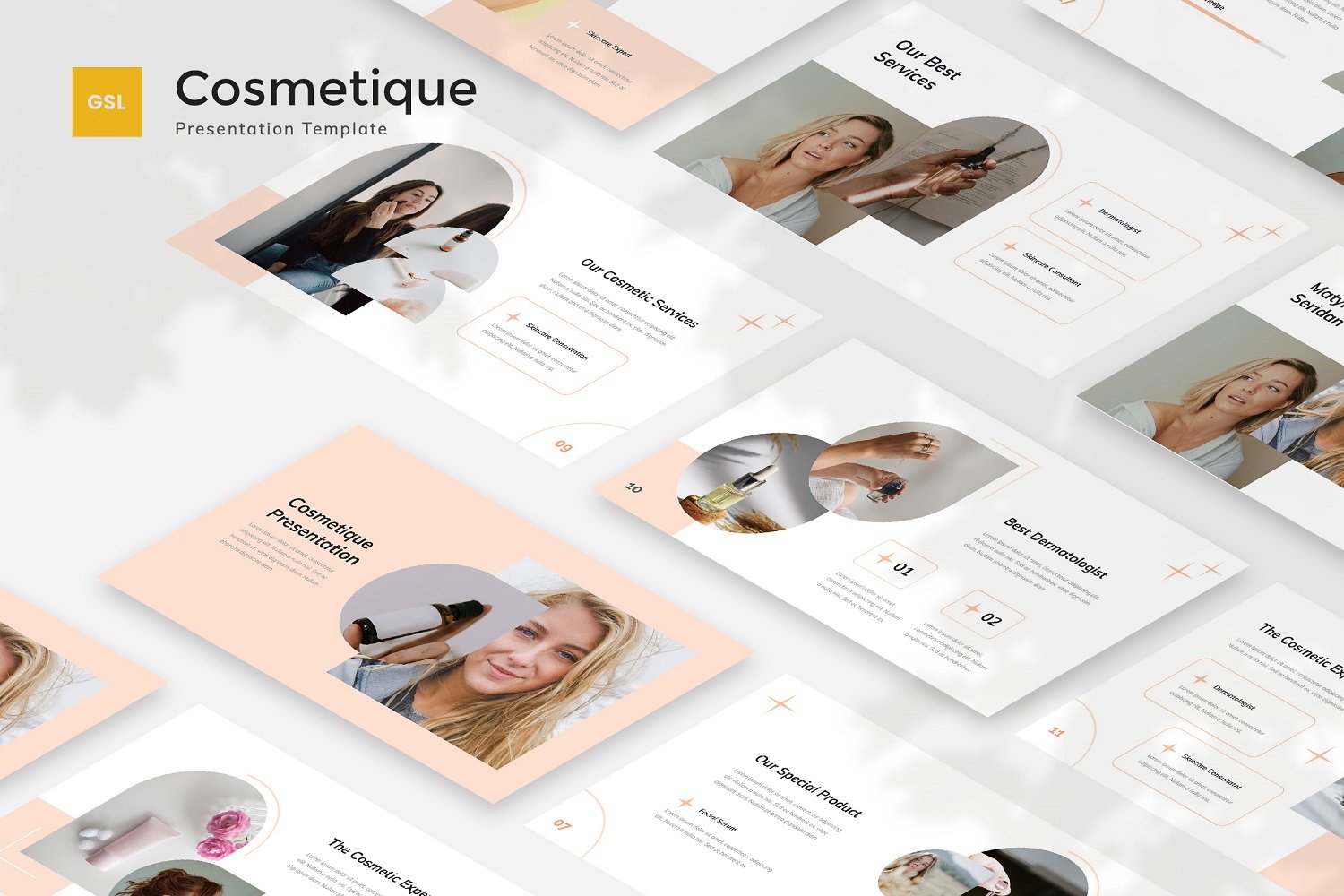 Cosmetique - Cosmetic Google Slides Template