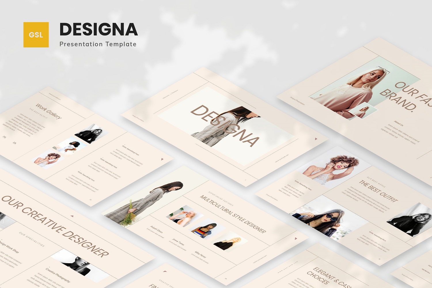 Designa - Fashion Google Slides Template