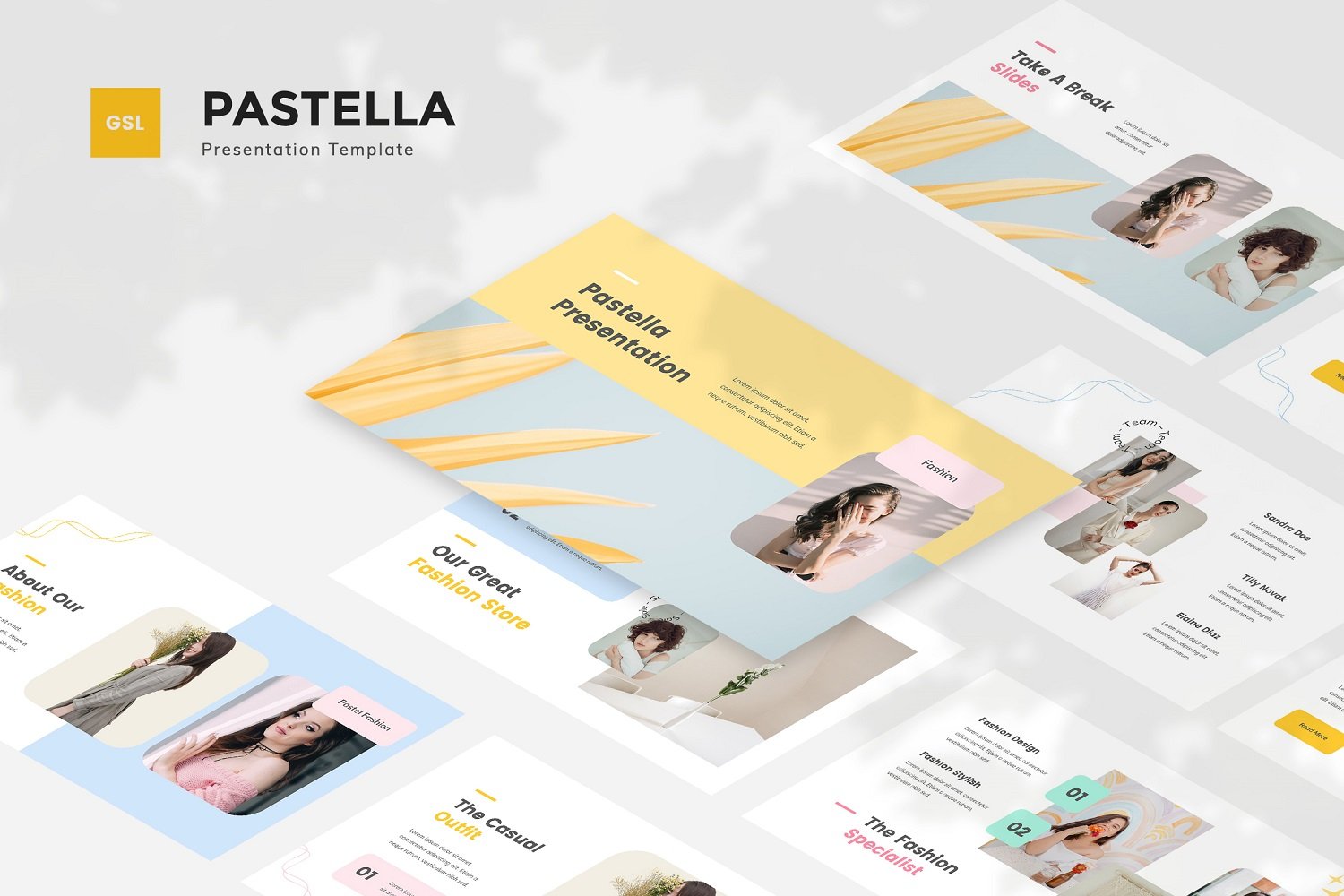 Pastella - Pastel Style Google Slides Template