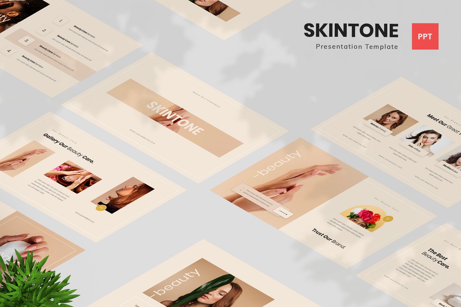 Skintone - Beauty Care Powerpoint Template