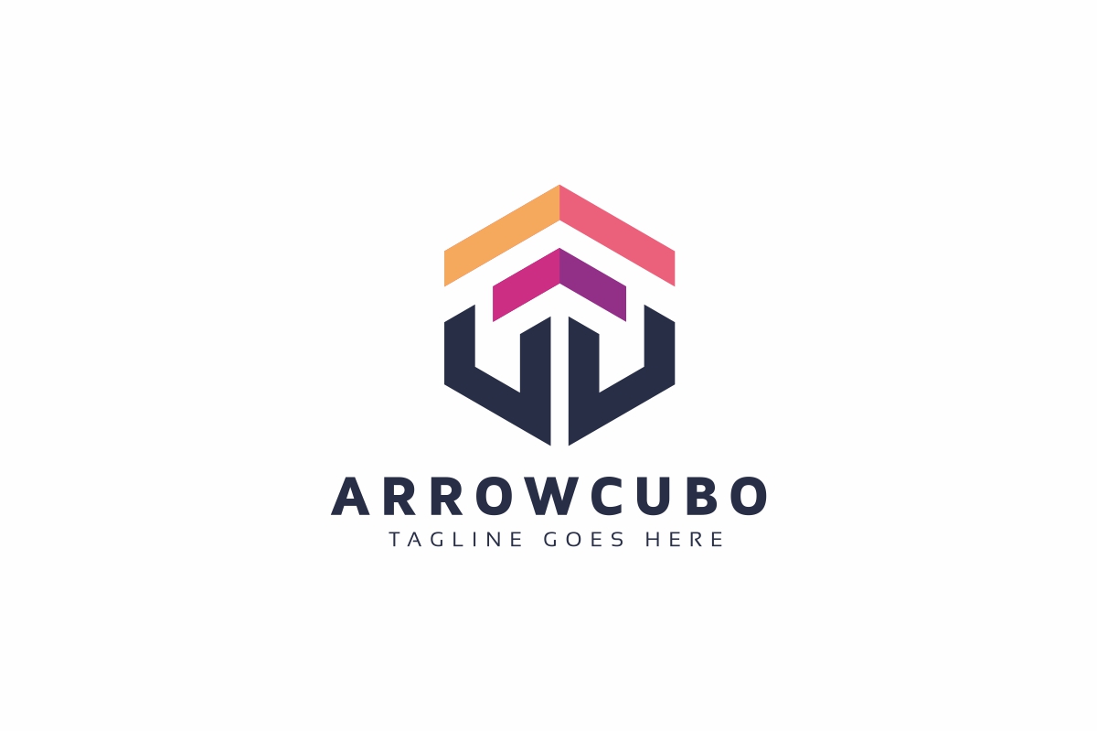 Arrows Box Colorful Logo Template