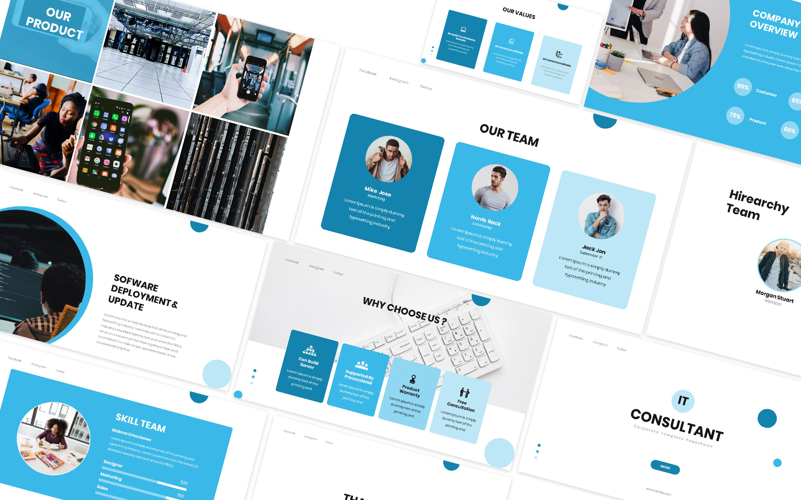 IT Consultan Google Slide Template