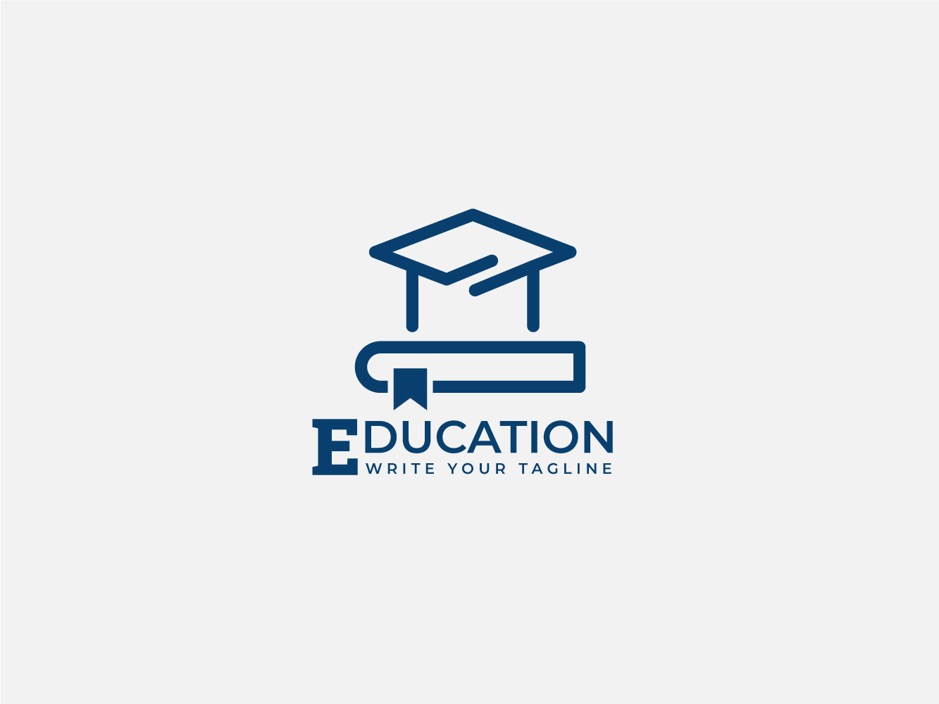 Minimal Education Logo Book And Cap