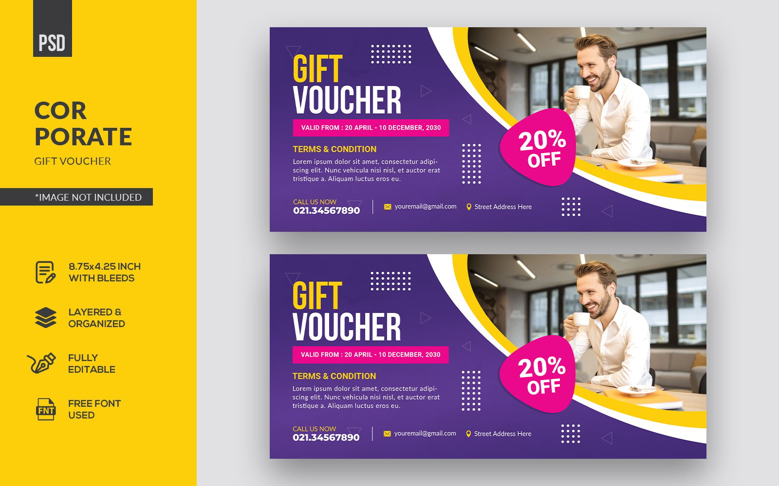 Corporate Gift Voucher Corporate Identity Template