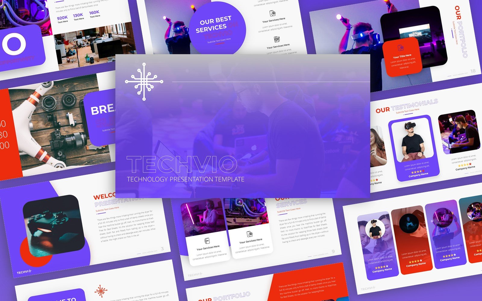 Techvio - Technology Multipurpose PowerPoint Template