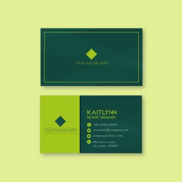 Cardgreenlight Greendark Corporate Identity 192405