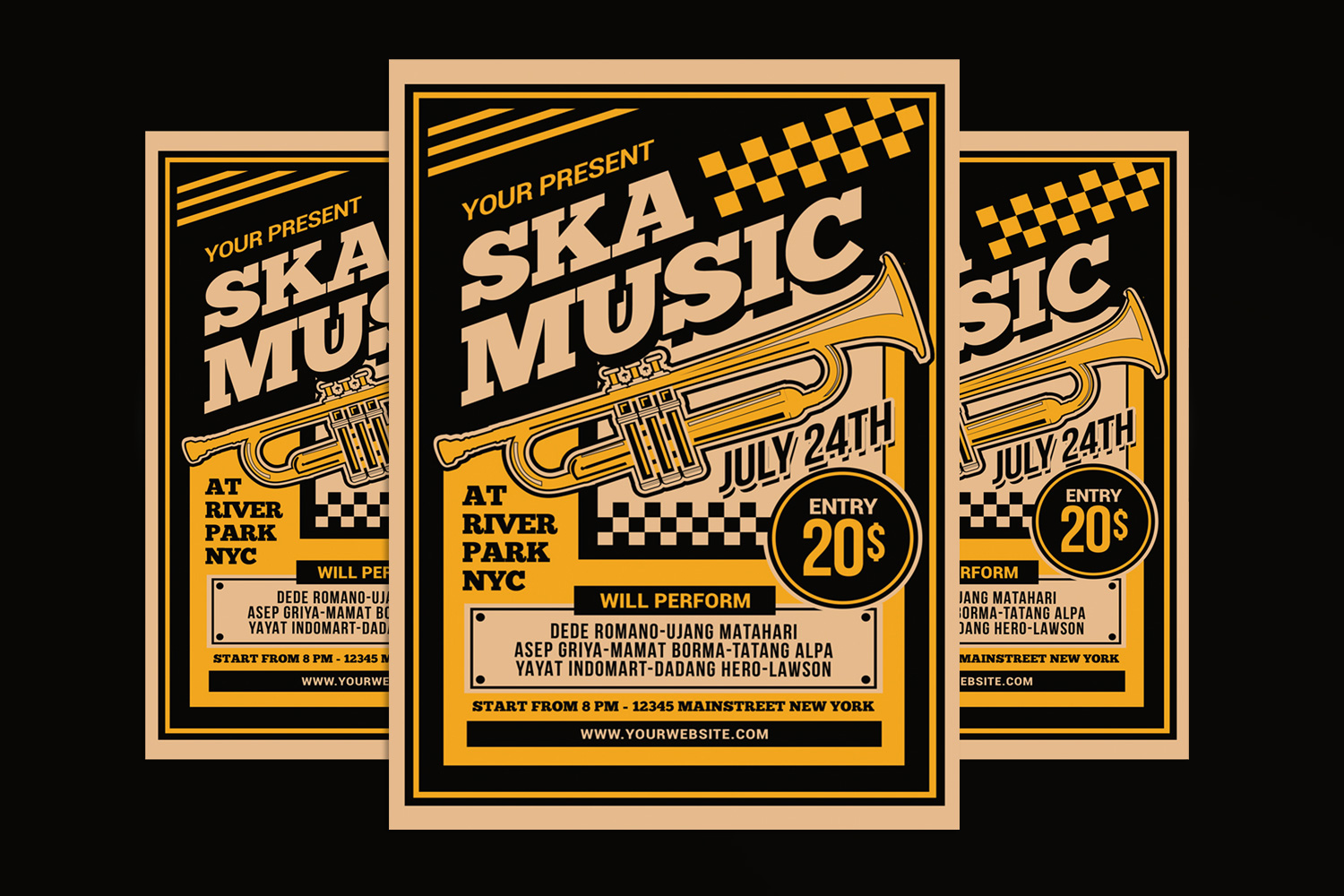 Ska Music Concert Flyer Template