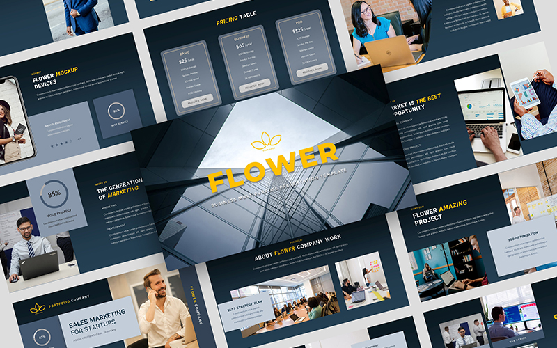 Flower - Business Multipurpose PowerPoint Presentation Template