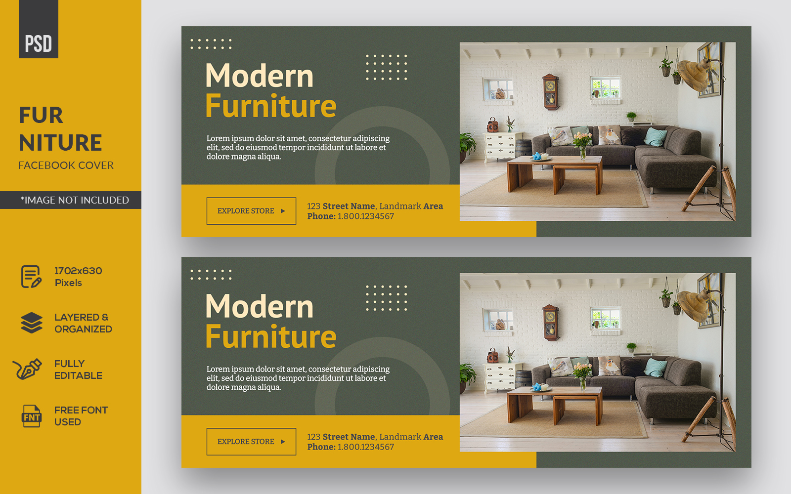 Modern Furniture Design Facebook Timeline Cover Social Media