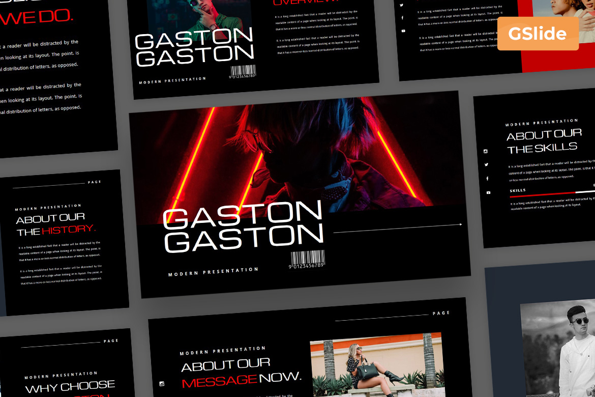 Gaston - Google Slide Presentation Template