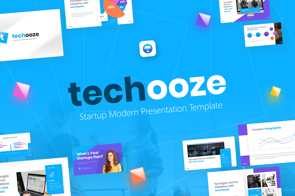 Techooze Startup Modern Keynote Template